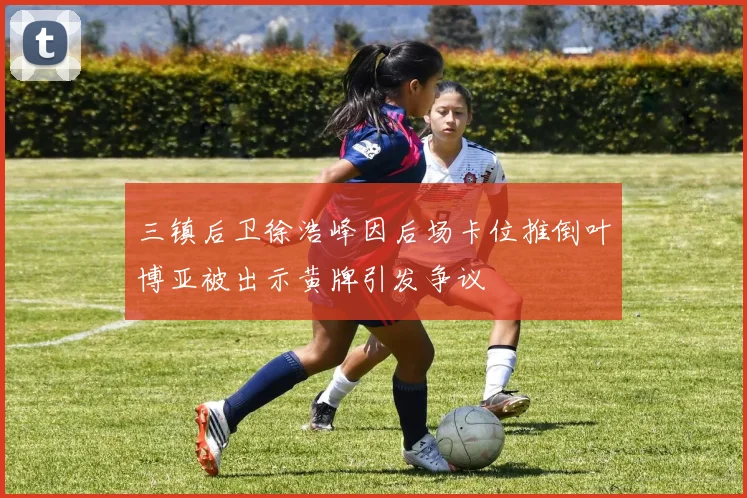 三镇后卫徐浩峰因后场卡位推倒叶博亚被出示黄牌引发争议